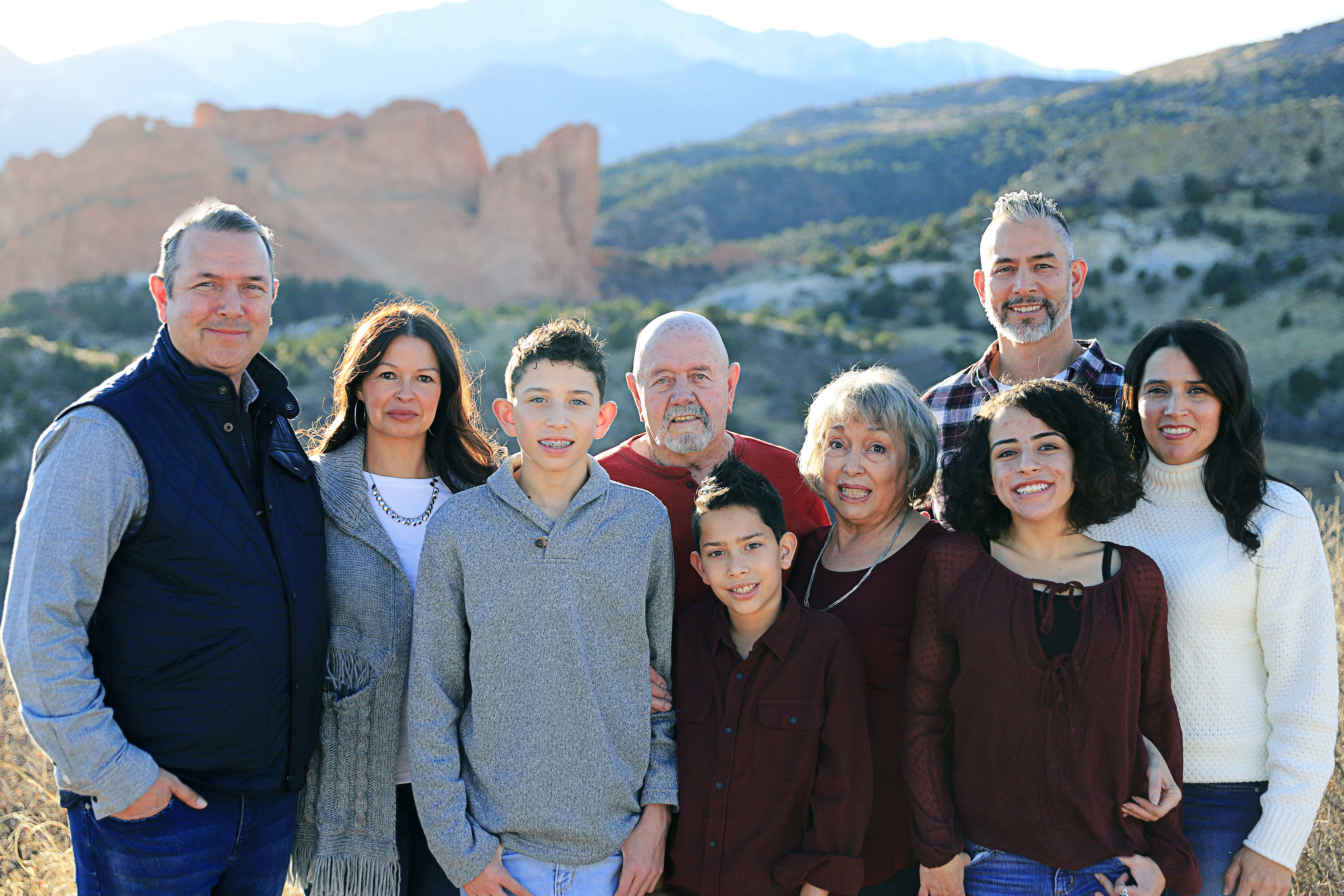 Chase with his family